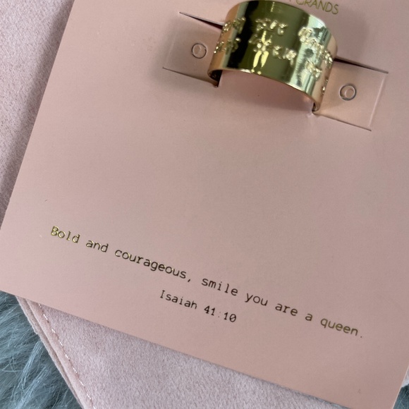 24K Gold Plated "Worthy" Ring - Picture 3 of 5